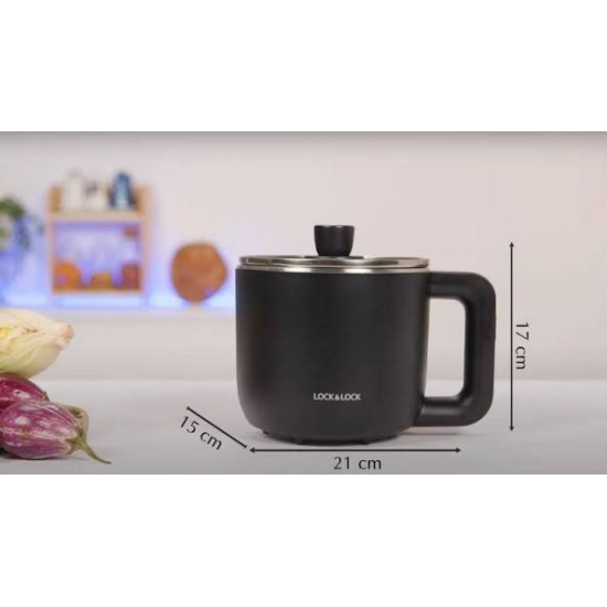 Nồi Điện Đa Năng, 0.8L, 220V, 50Hz, 600W - Màu Đen - LocknLock - EJP116BLK