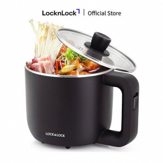 Nồi Điện Đa Năng, 0.8L, 220V, 50Hz, 600W - Màu Đen - LocknLock - EJP116BLK