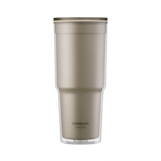 Ly Nhựa 2 Lớp Lock&Lock 900ml - 2 Màu (Navy, Be) - HAP502