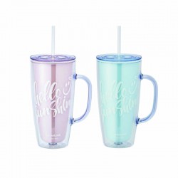 Ly Nhựa Hai Lớp Locknlock Double Wall Cold Cup 720Ml - 2 Màu (Xanh Da Trời, Hồng) - HAP503