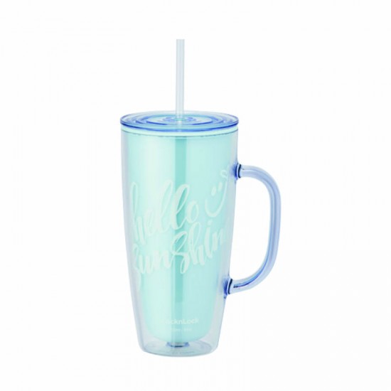 Ly Nhựa Hai Lớp Locknlock Double Wall Cold Cup 720Ml - 2 Màu (Xanh Da Trời, Hồng) - HAP503