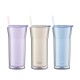 Ly Nhựa 2 Lớp Locknlock Daily Essential 770ml - 3 Màu (Ngà, Xanh Dương Nhạt, Tím Nhạt) - HAP526