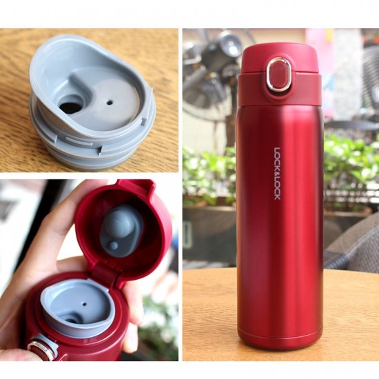 Bình giữ nhiệt Lock&Lock Amber 550ml – Màu đỏ-LHC3238RED