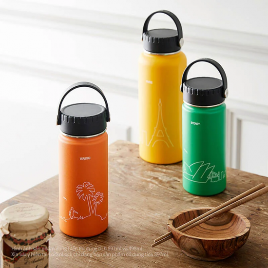 Bình Giữ Nhiệt LocknLock Bằng Thép Không Gỉ Riga Tumbler 897ml - LHC4160