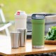 Bình Giữ Nhiệt Bằng Thép Không Gỉ Locknlock Hybrid Tumbler Set 420Mlx1/190Mlx4 - 2 Màu (Màu Be, Màu Xanh Lá) - LHC4303BEG