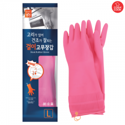 Găng tay cao su tự nhiên MJ Hàn Quốc có móc treo Size L
