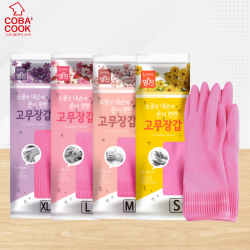 Găng tay rửa chen bát vệ sinh cao su tự nhiên MJ Hàn Quốc