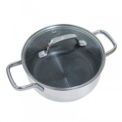 Nồi BlackCube inox 3 lớp nắp kính chống dính KIMS COOK 20cm -24cm